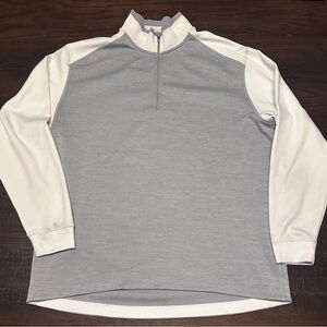 Nike Golf Tour Performance Quarter Zip White / Gray - Size XXL - See Pics Fair
